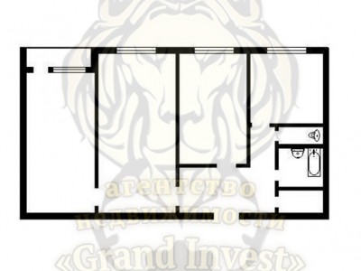 3-х комнатная квартира ХБК