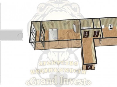 Однокомнатная квартира по ул. Комкова.