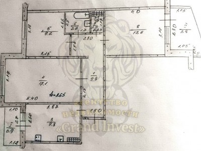 Трёхкомнатная квартира на Шуменском.